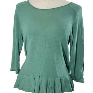 H&M peplum‎ ruffled quarter sleeve Women’s Sweater